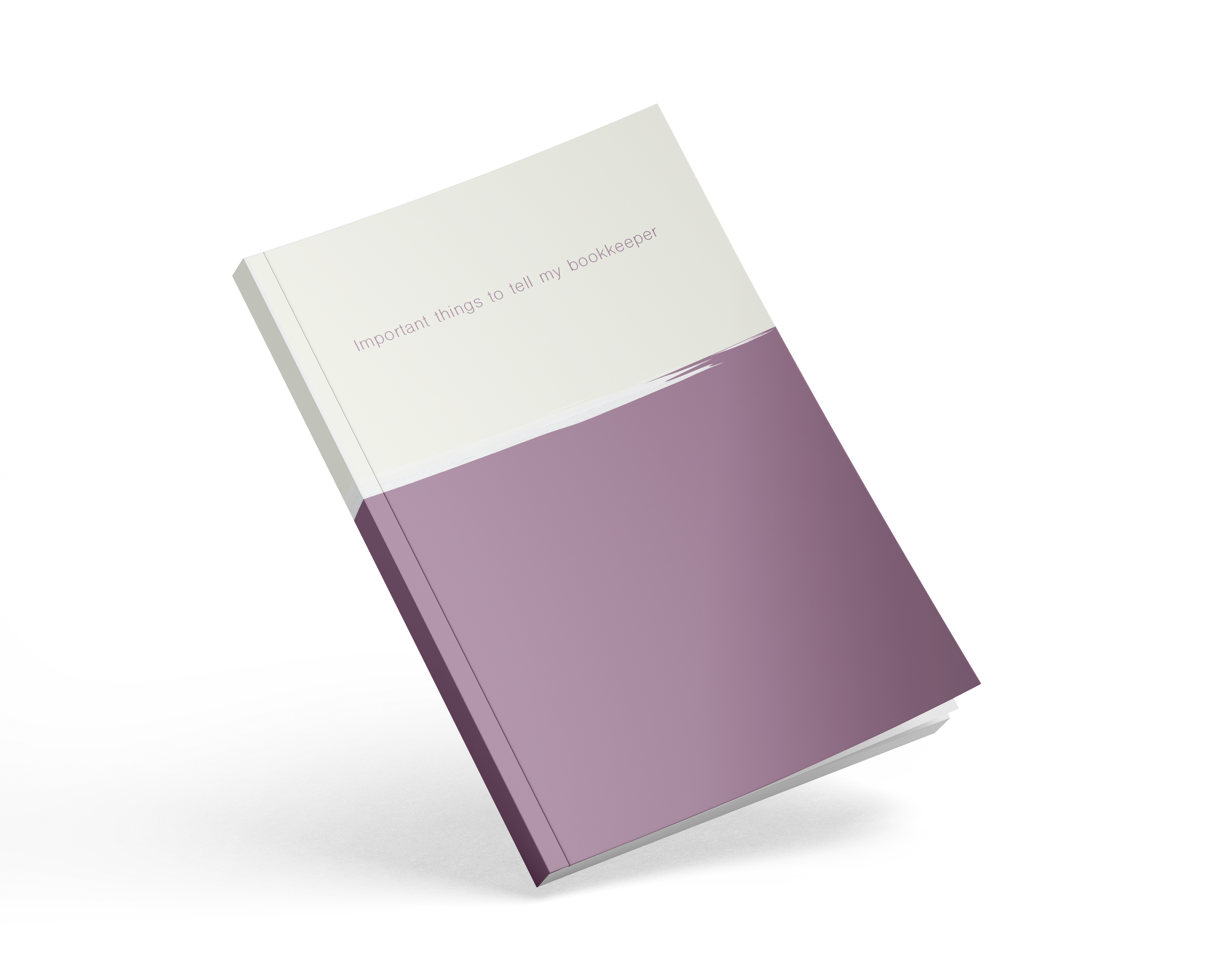 Important things to tell my client organiser/notebook - client gift from bookkeeper